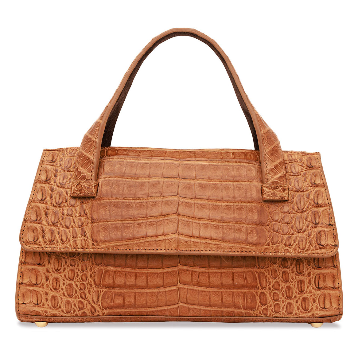 Medium Top-Handle Bag in Caiman Crocodile