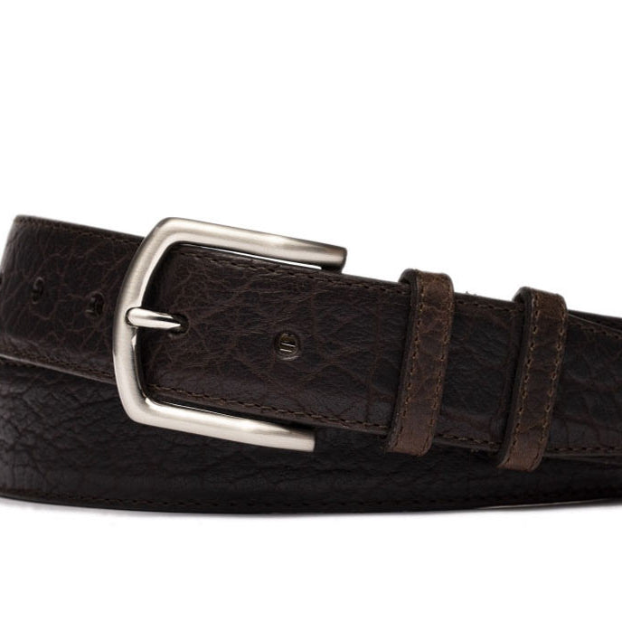 Tucson American Bison Belt with Nickel Buckle