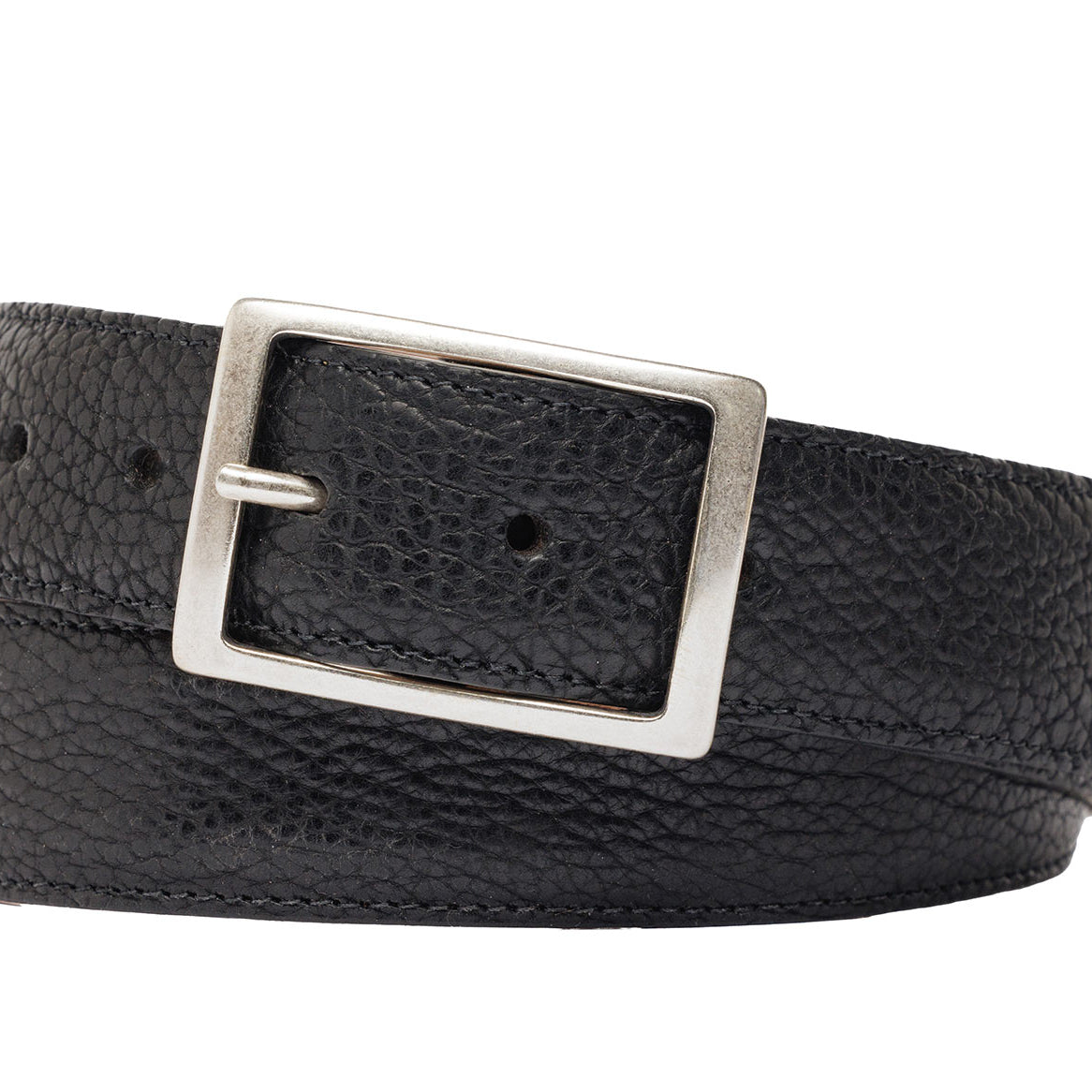 5-Pocket American Bison Belt with Antique Silver Buckle