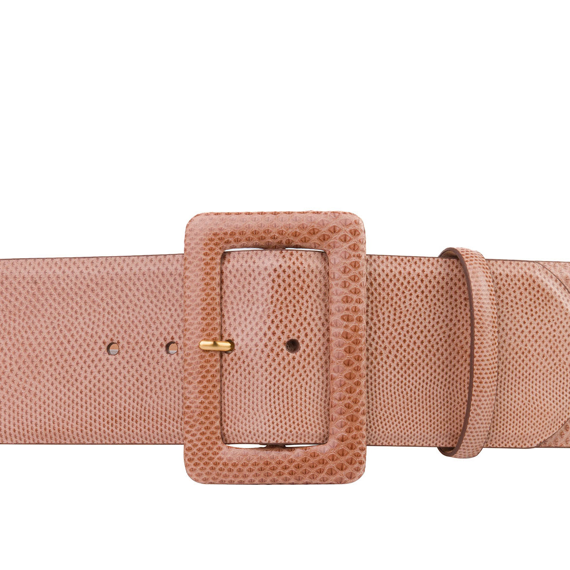Wide Karung Belt with Covered Buckle