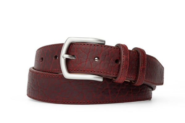 Tucson American Bison Belt with Nickel Buckle - w.kleinberg