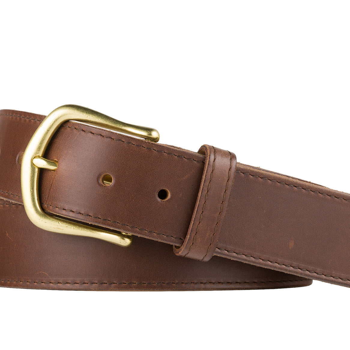 Horween Chromexcel Belt with Natural Brass Buckle