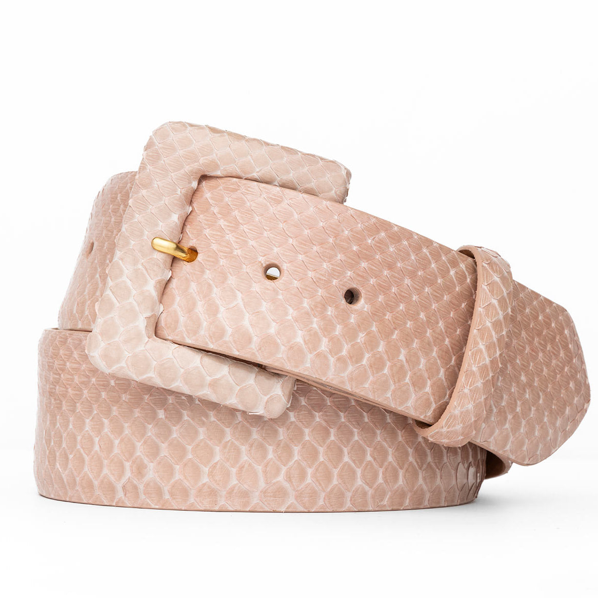 Python Belt with Covered Buckle