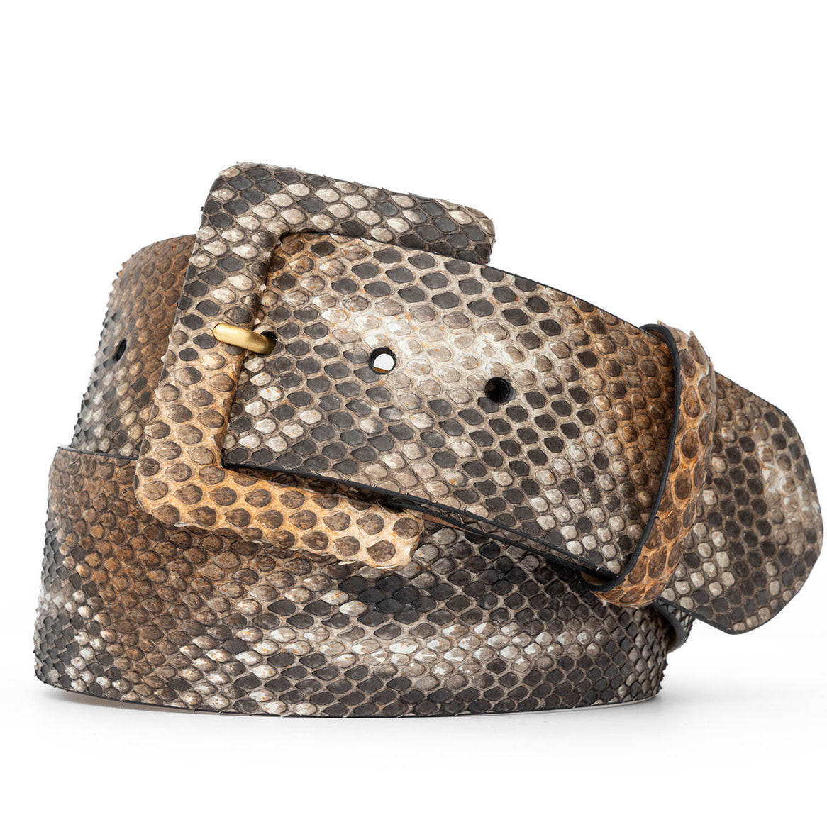 Python Belt with Covered Buckle