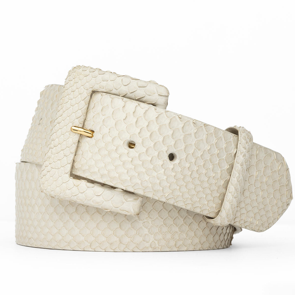 Python Belt with Covered Buckle