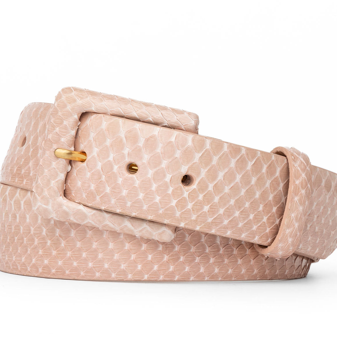 Python Belt with Covered Buckle