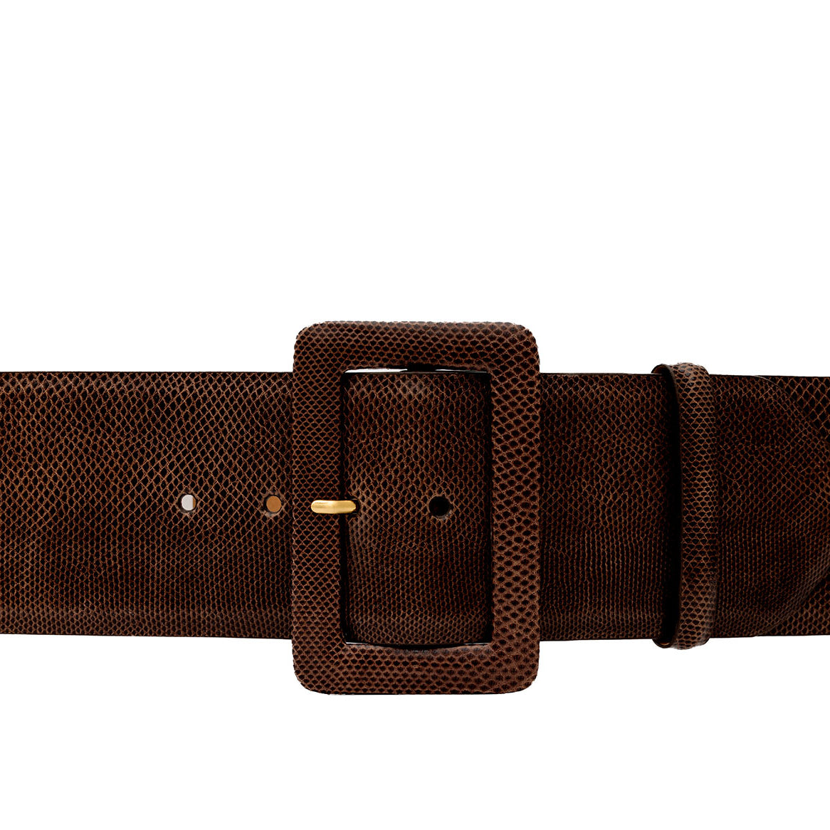 Wide Karung Belt with Covered Buckle