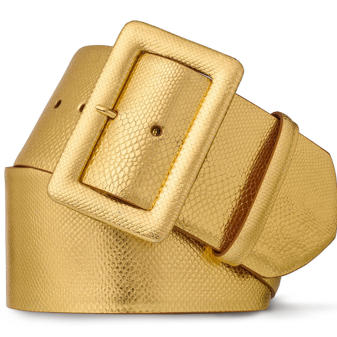 Wide Karung Belt with Covered Buckle
