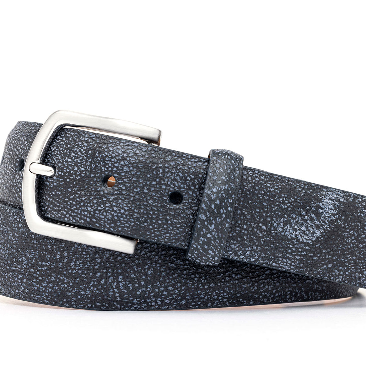 African Buffalo Belt with Antiqued Nickel Buckle