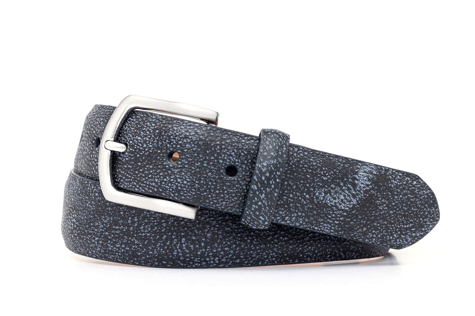African Buffalo Belt with Antiqued Nickel Buckle