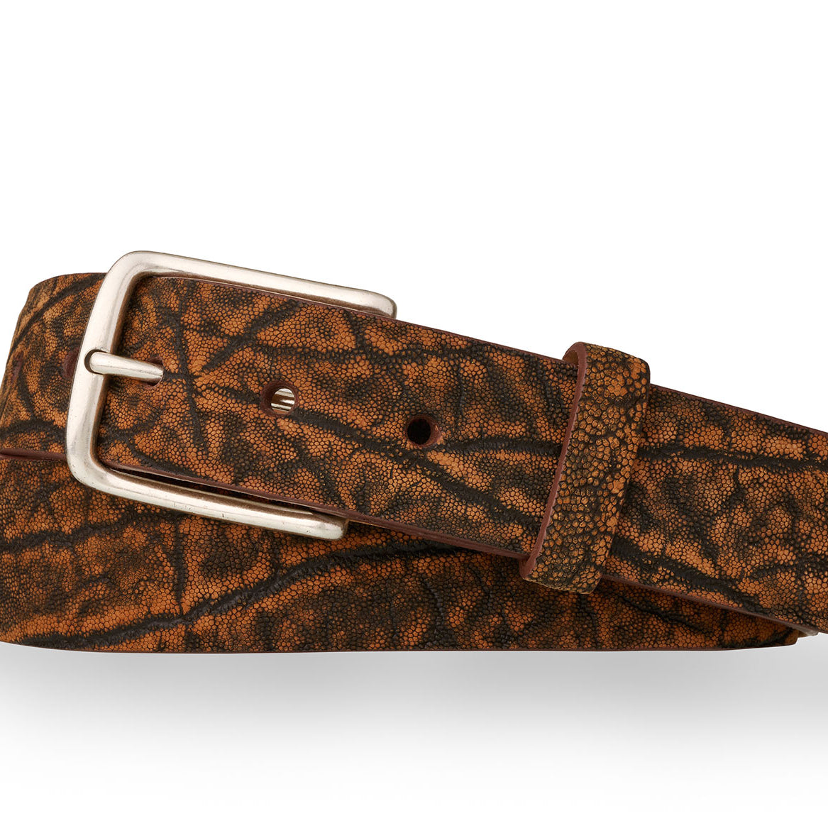 Elephant Belt with Antique Silver Buckle