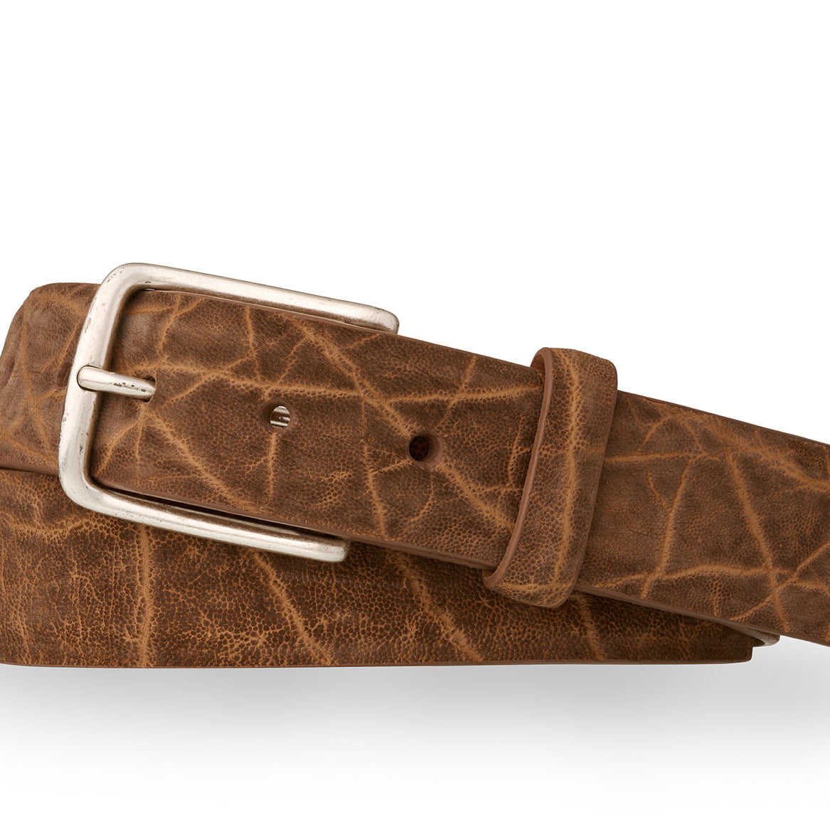 Elephant Belt with Antique Silver Buckle