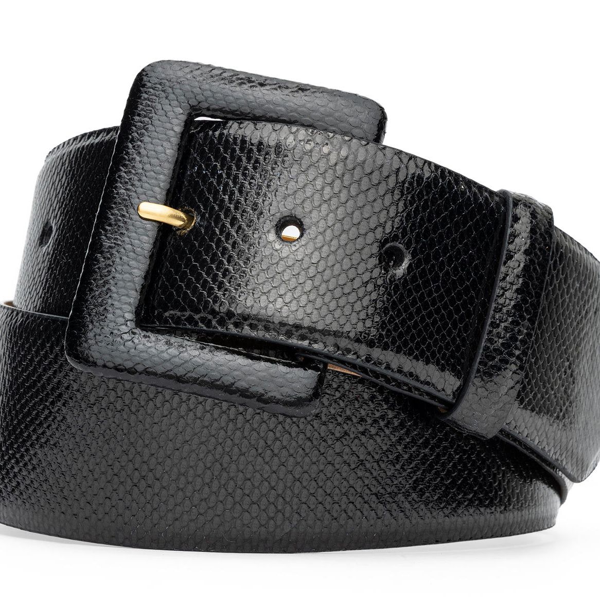Wide Karung Belt with Covered Buckle