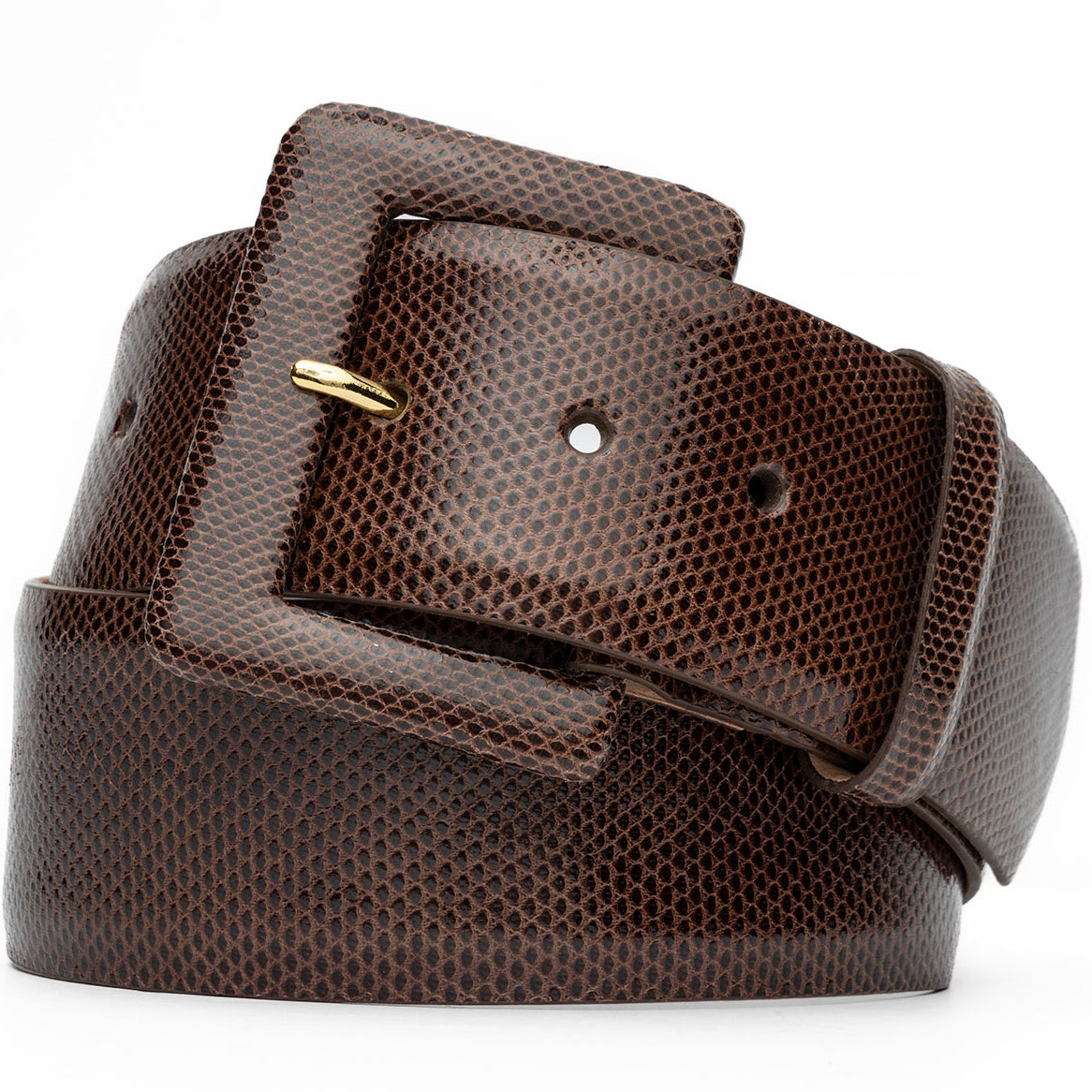 Wide Karung Belt with Covered Buckle