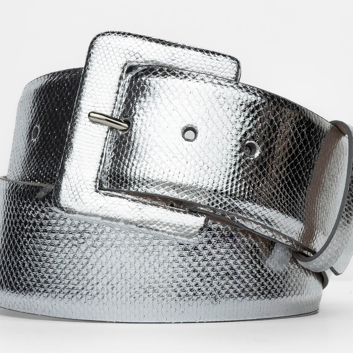 Wide Karung Belt with Covered Buckle