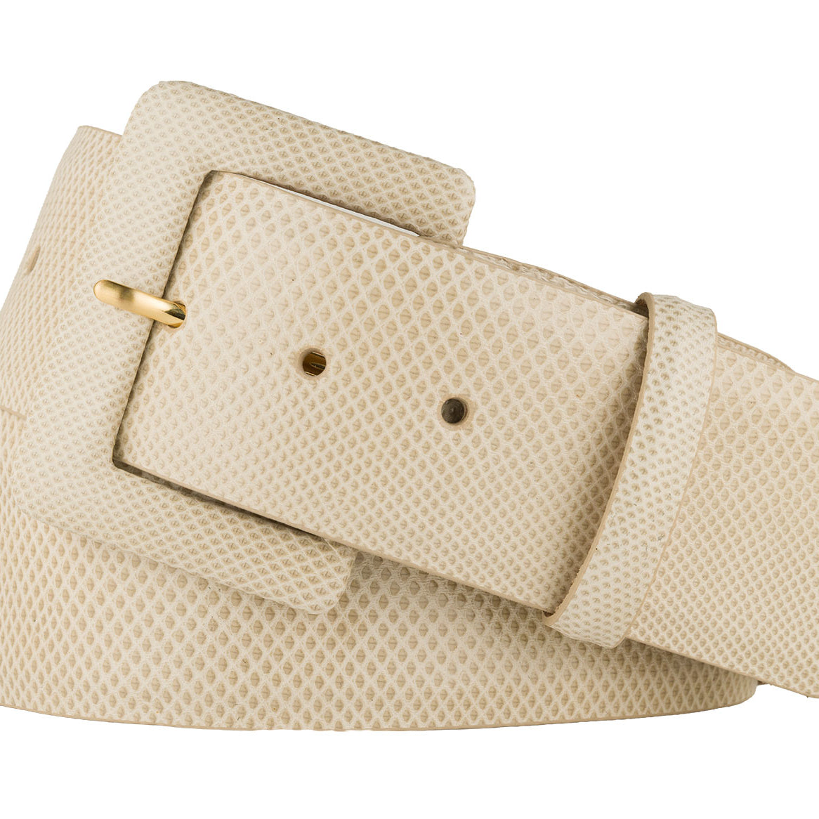 Wide Karung Belt with Covered Buckle