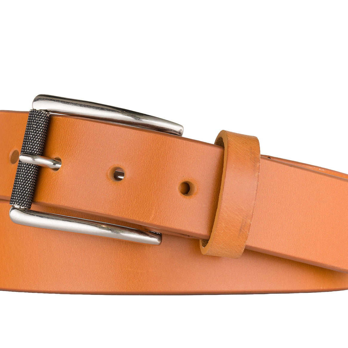 Bridle Leather Belt with Antique Silver Buckle