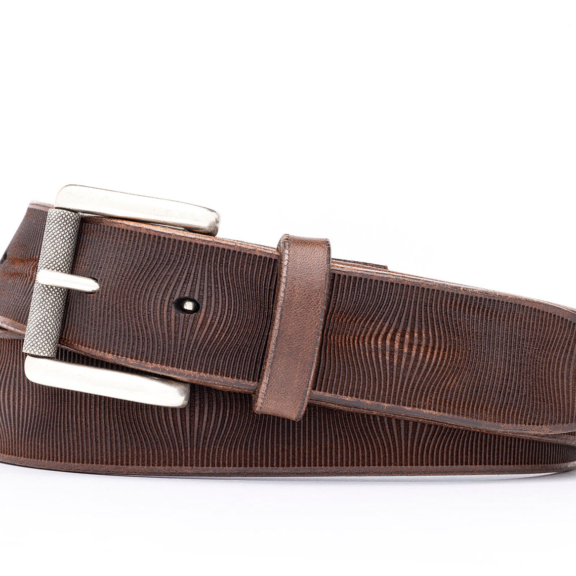 Italian Waves Belt with Antique Silver Buckle