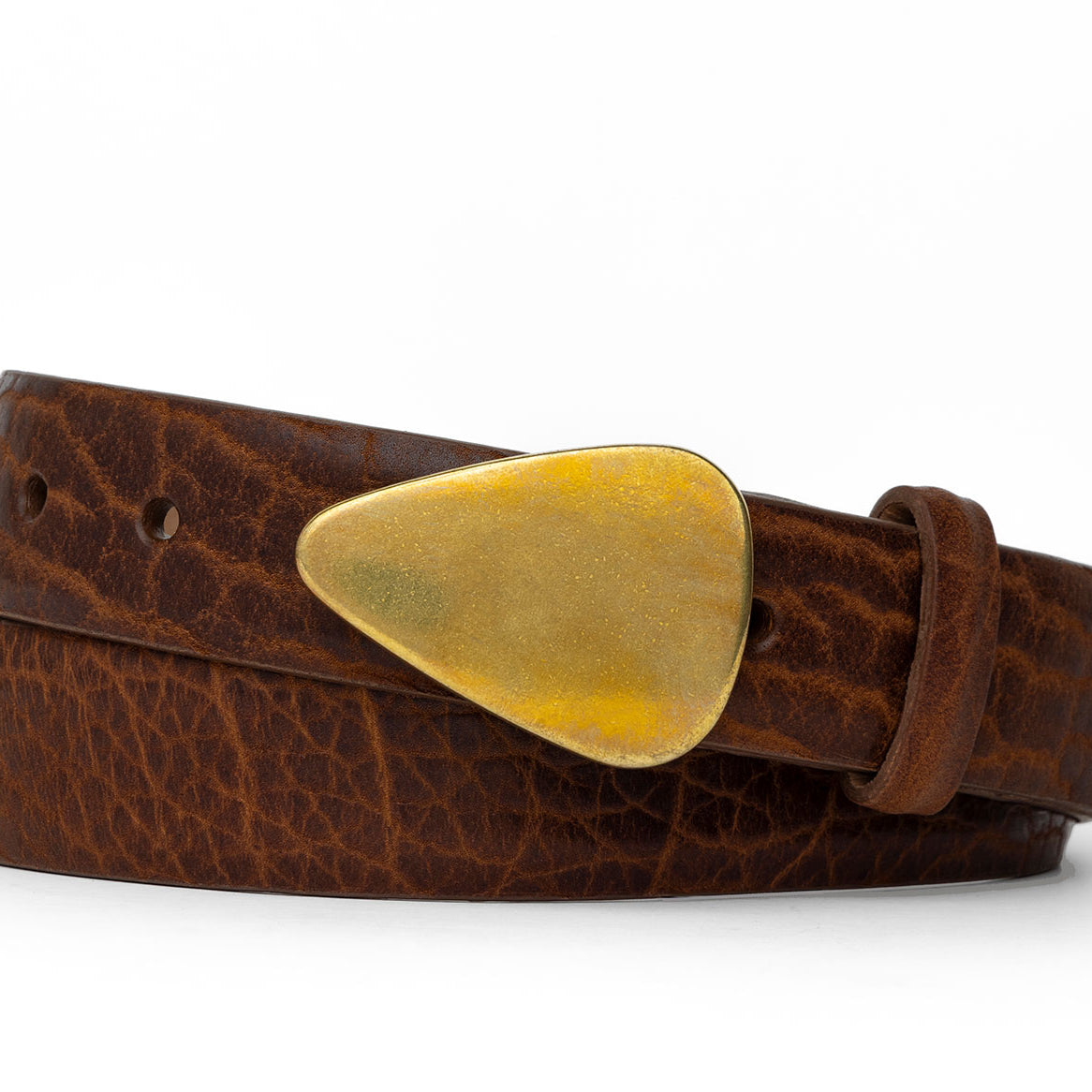 Tucson Bison Belt with Solid Brass Buckle