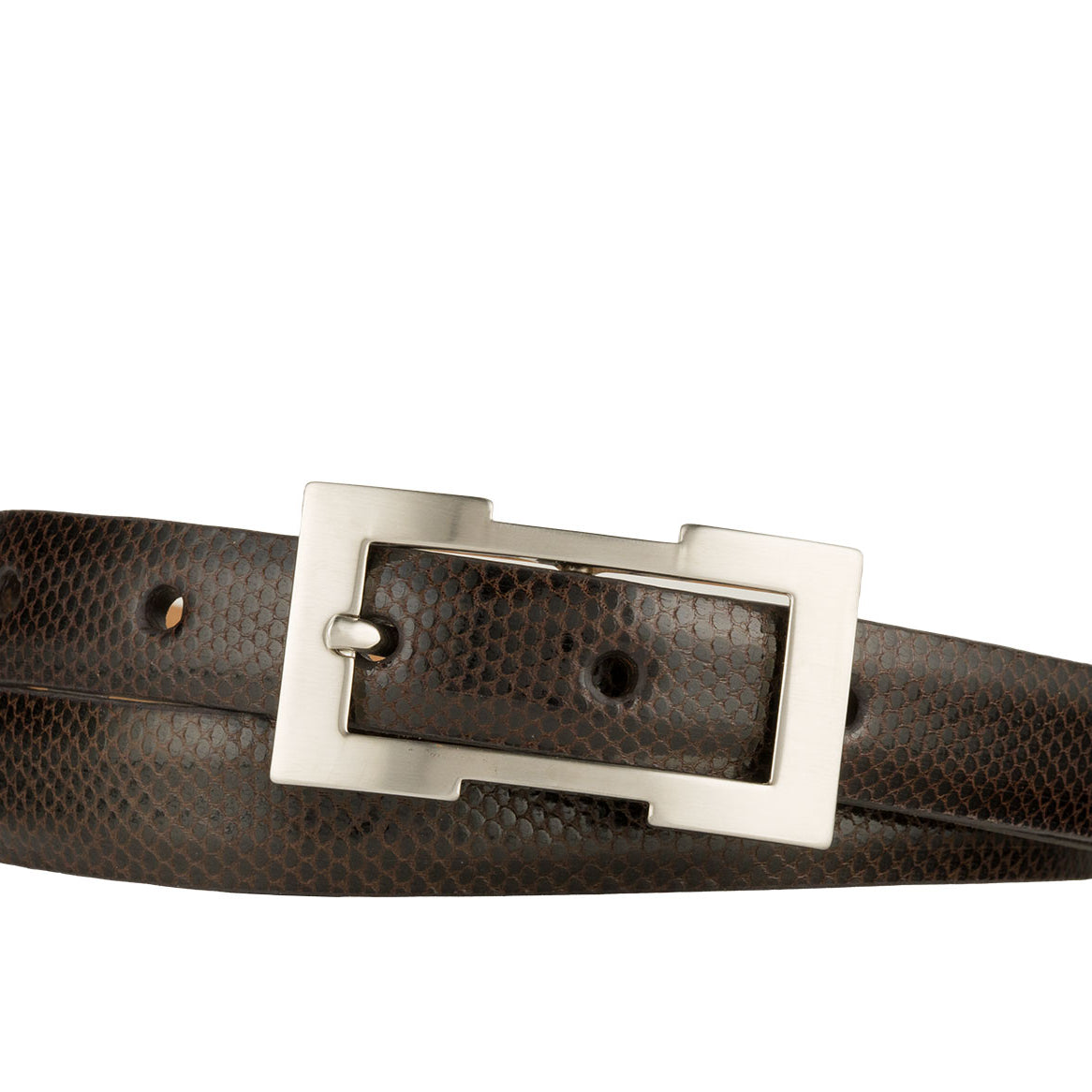 Karung Belt with Brushed Nickel Buckle