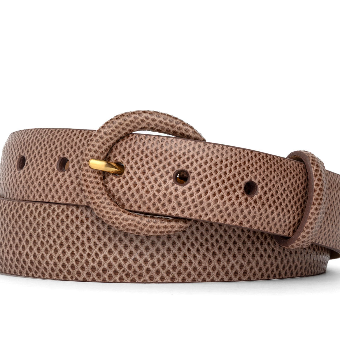 Karung Belt with Covered Crescent Buckle