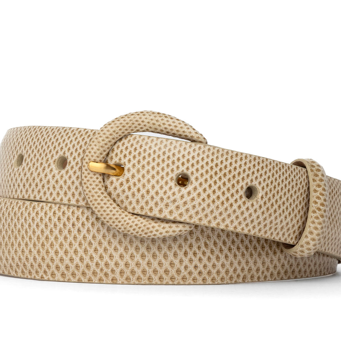 Karung Belt with Covered Crescent Buckle