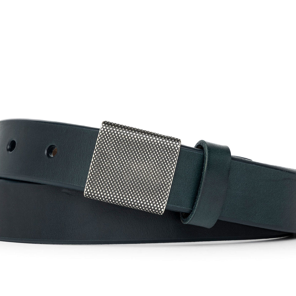 Horween Chromexcel Belt with Textured Plaque Buckle