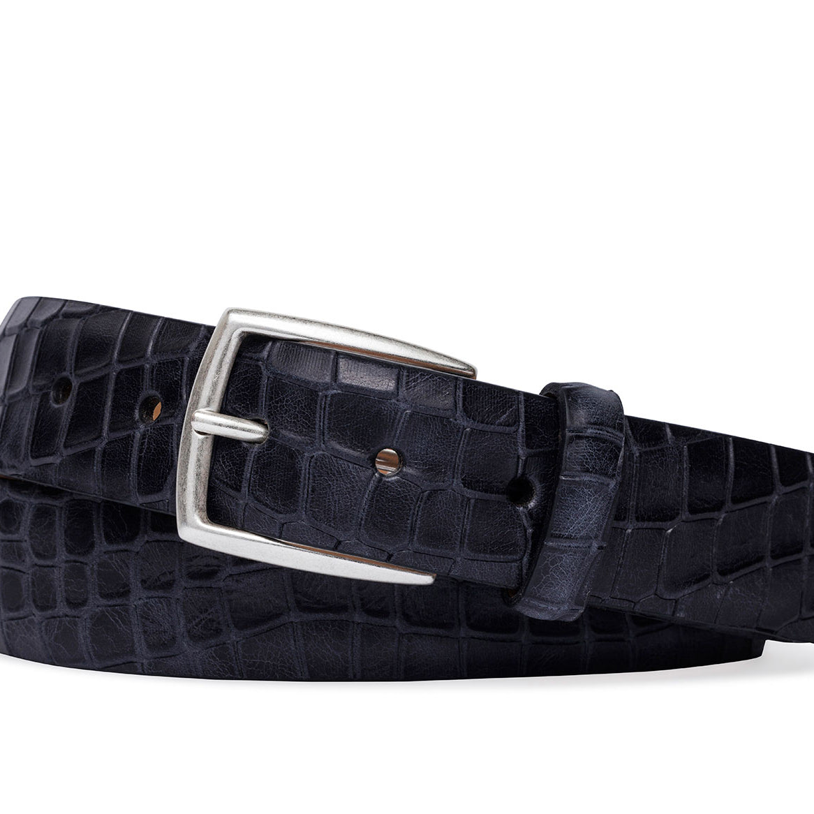 Authentic Dragon Belt with Antique Silver Buckle