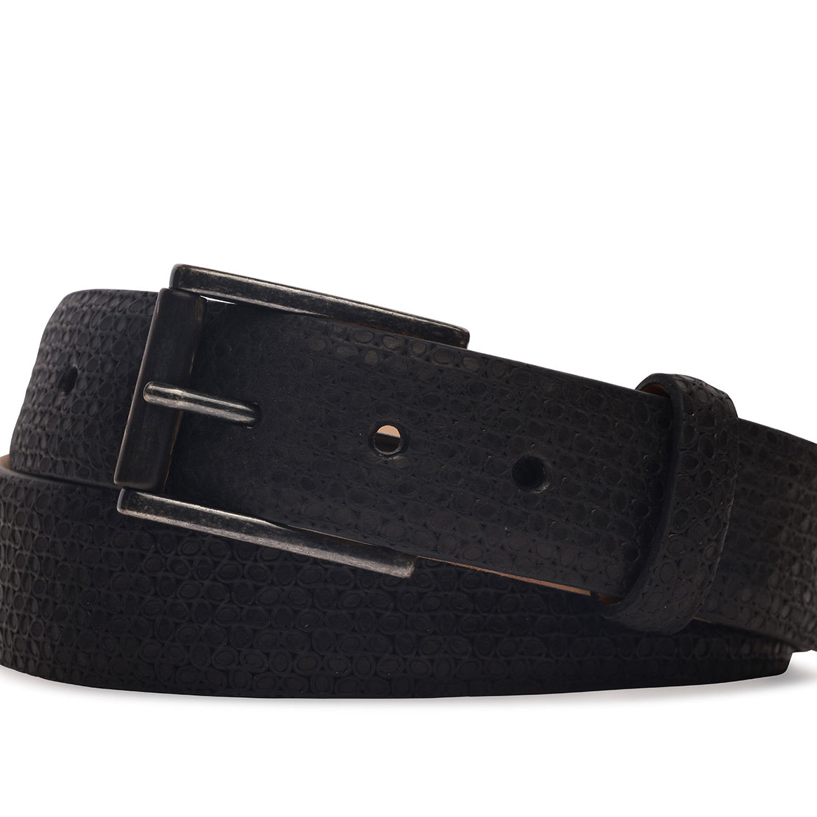 Blue Eyes Belt with Antique Nickel Buckle