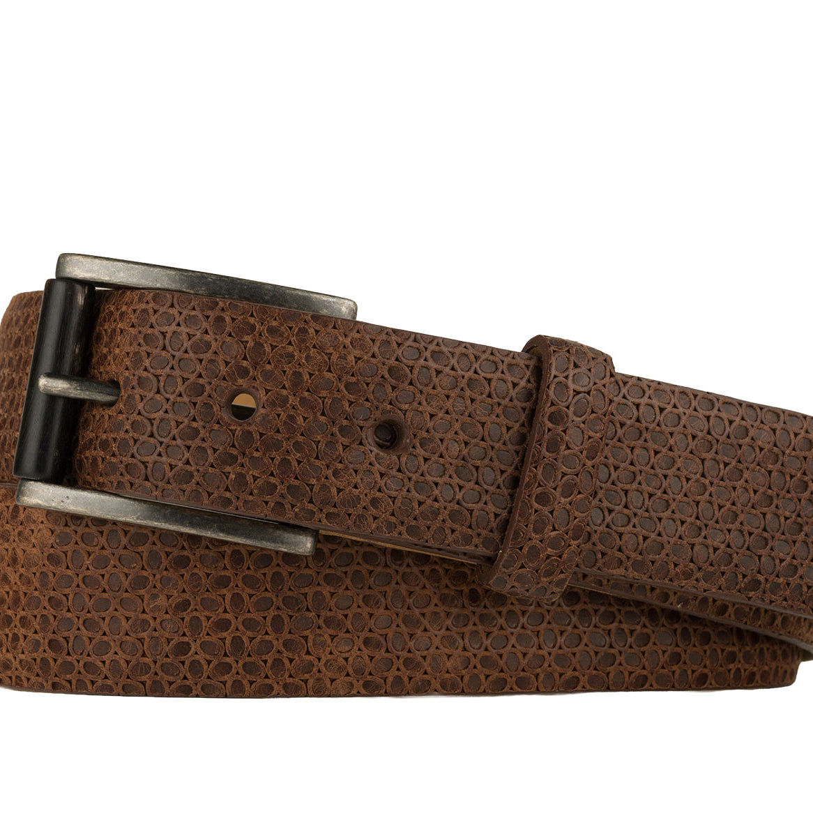 Blue Eyes Belt with Antique Nickel Buckle