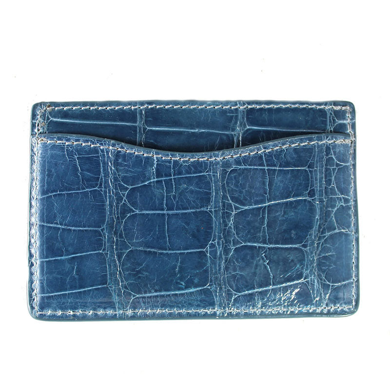Glazed Alligator Flat Card Case
