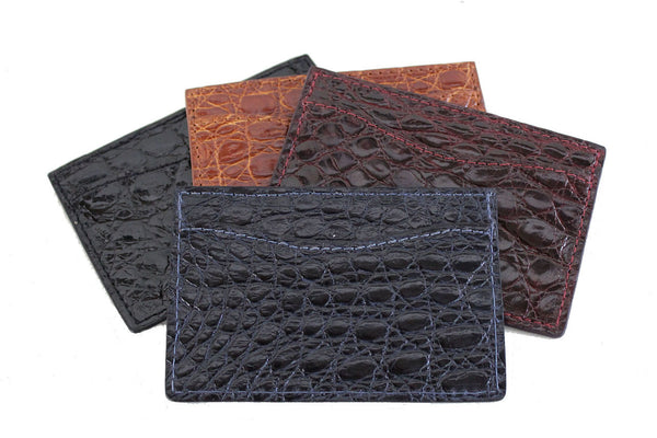 Pocket Organizer Crocodilian Mat Leather - Wallets and Small Leather Goods