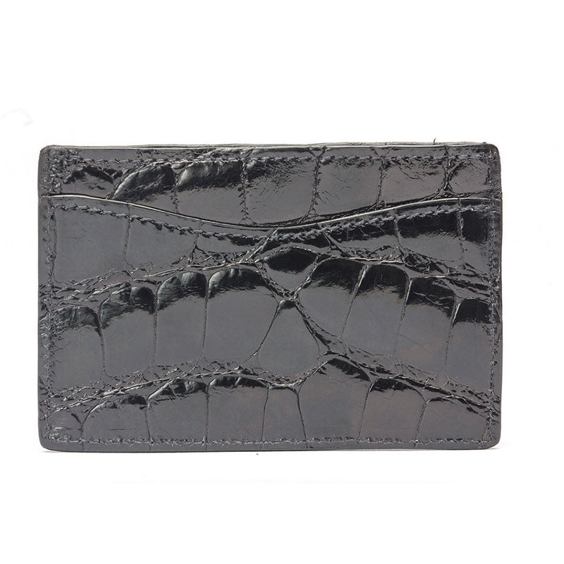 Glazed Alligator Flat Card Case