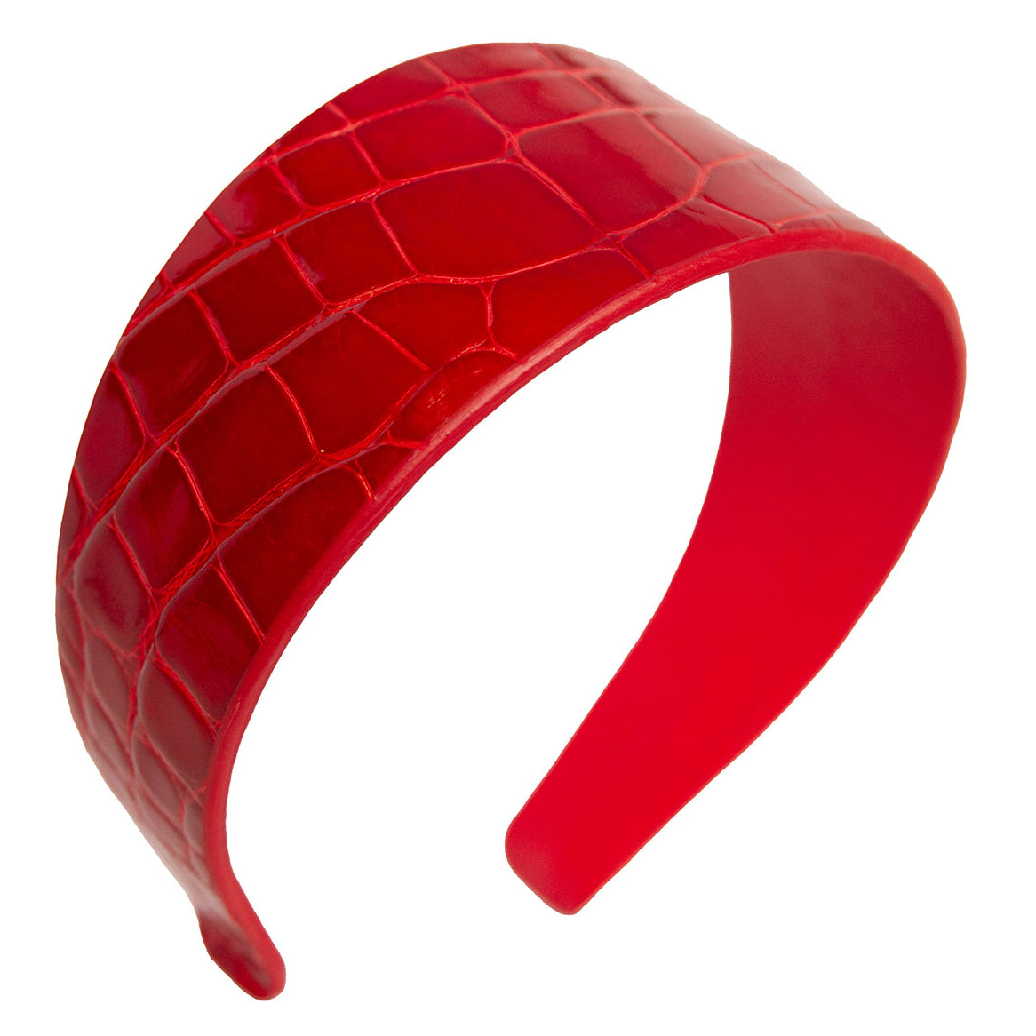 Headband in Glazed Alligator
