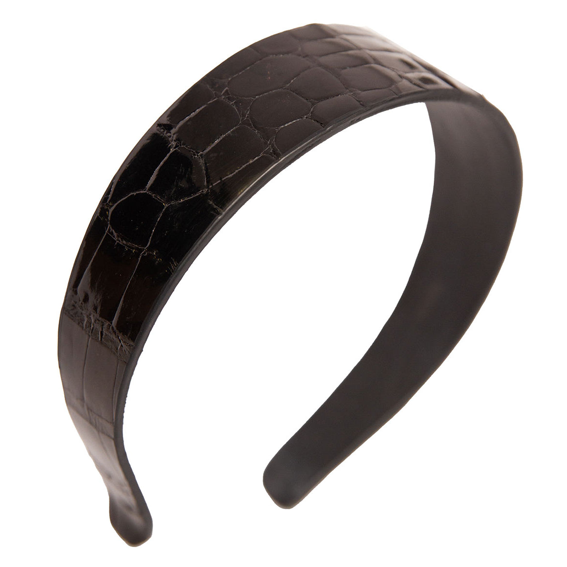 Headband in Glazed Alligator