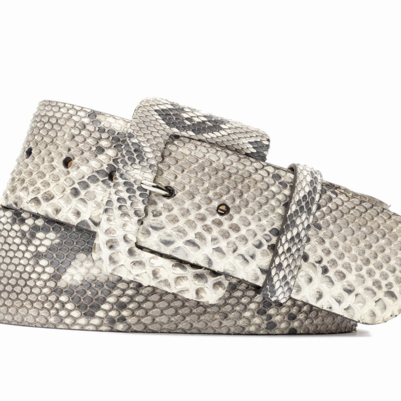 Python Belt with Covered Buckle
