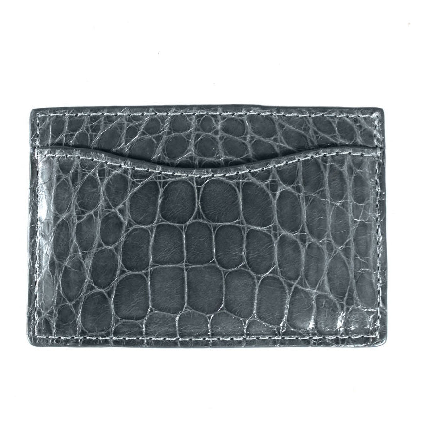Glazed Alligator Flat Card Case