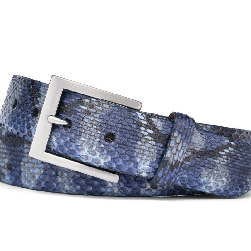 Python Belt with Brushed Nickel Buckle