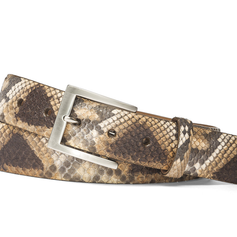 Python Belt with Brushed Nickel Buckle
