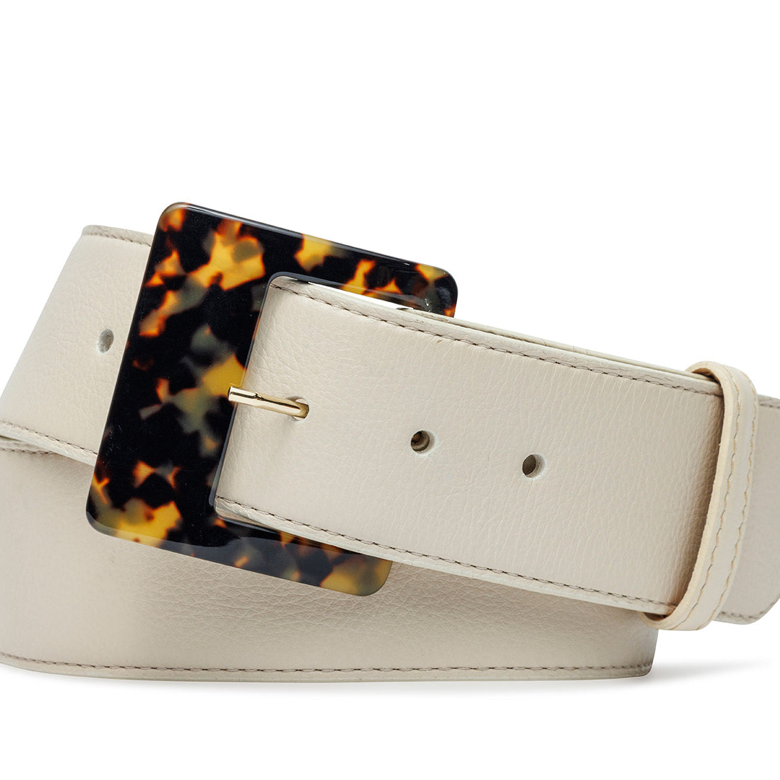 Luscious Calf Belt with Tortoise Buckle