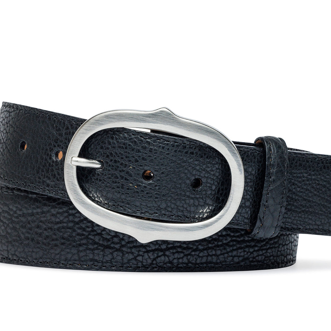 American Bison Belt with Antique Silver Buckle