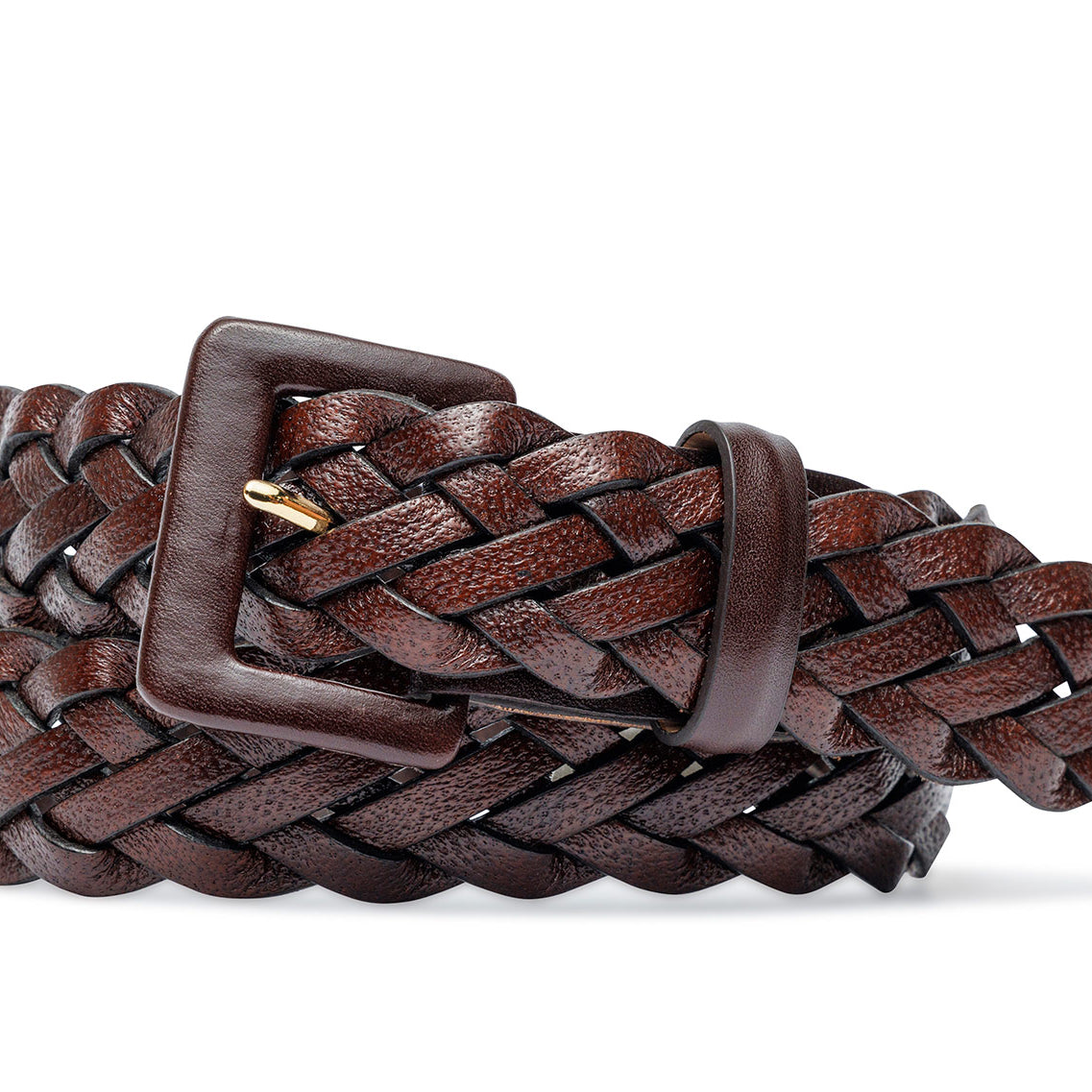 Classic Braided Belt with Covered Buckle