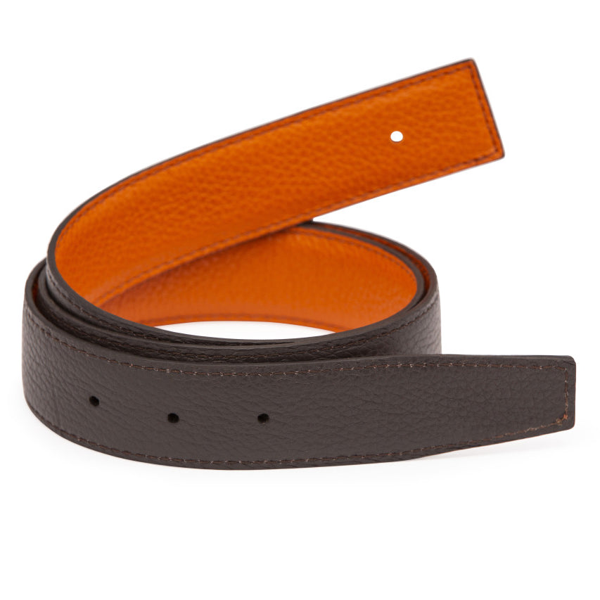 Pebbled Calf Reversible H Strap