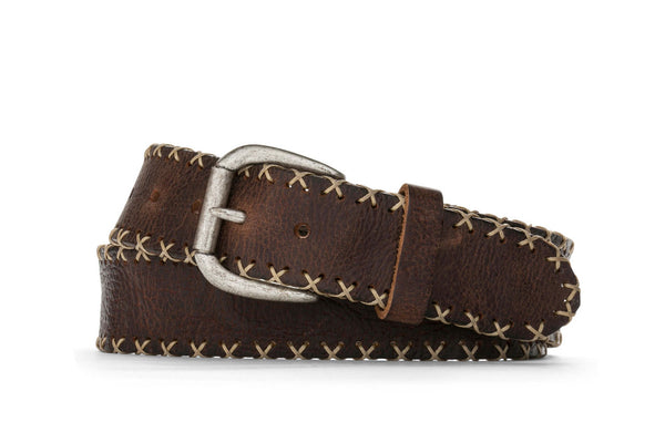 Aztec Cross Stitch Belt with Antique Nickel Buckle – w.kleinberg