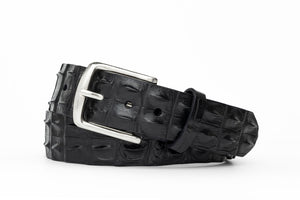 Hornback Crocodile Belt with Brushed Nickel Buckle