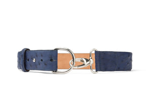 Quilled Ostrich Belt with Nickel Bit Buckle
