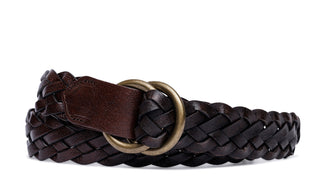 Classic Braid Belt with Antique Brass O-Rings