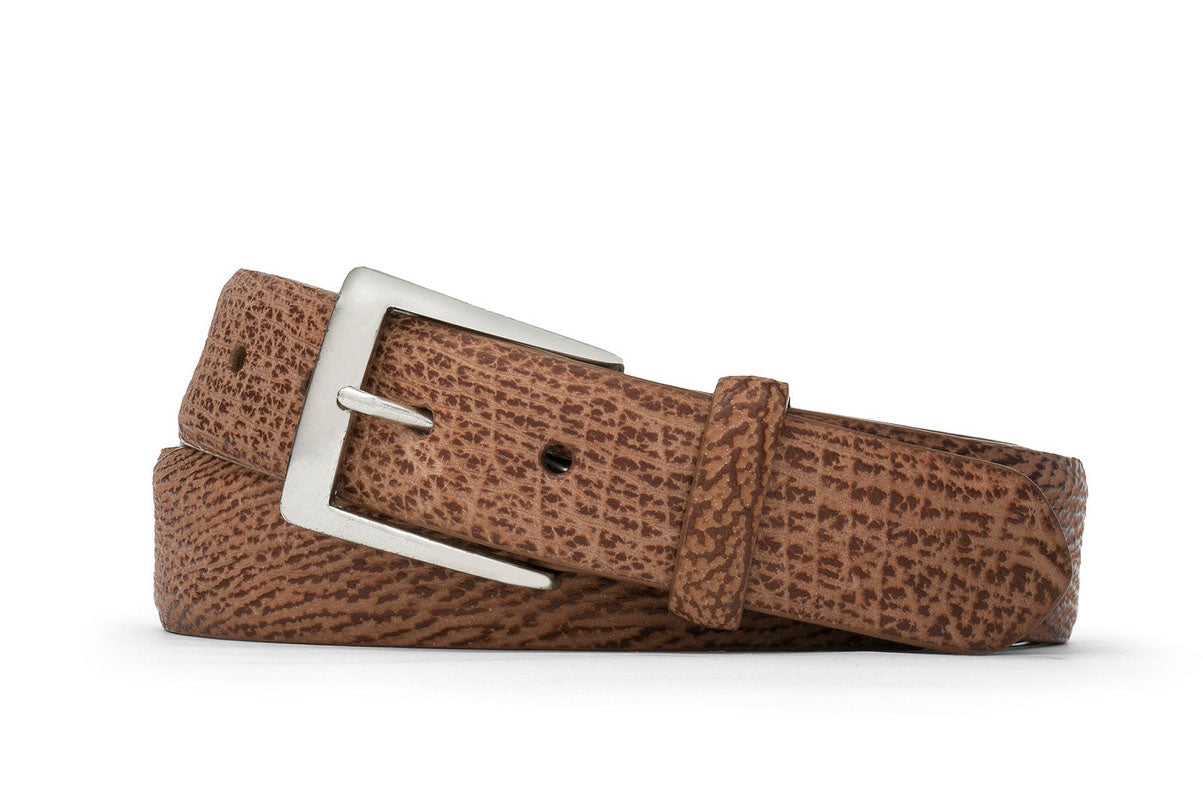 Shark Belt with Brushed Nickel Buckle - w.kleinberg