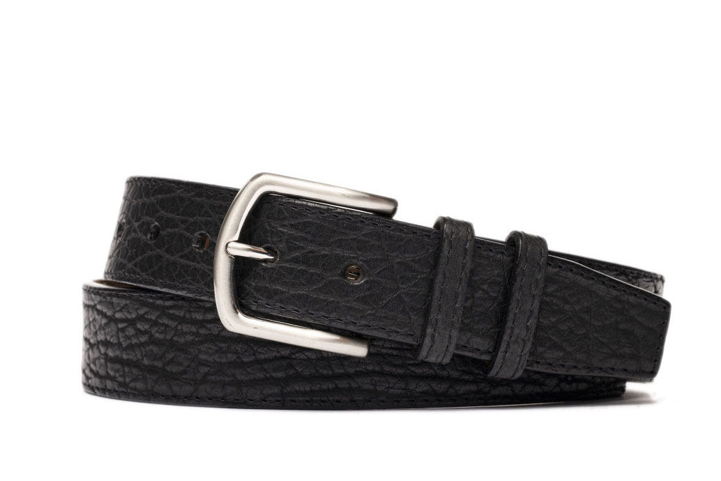 Tucson American Bison Belt with Nickel Buckle - w.kleinberg