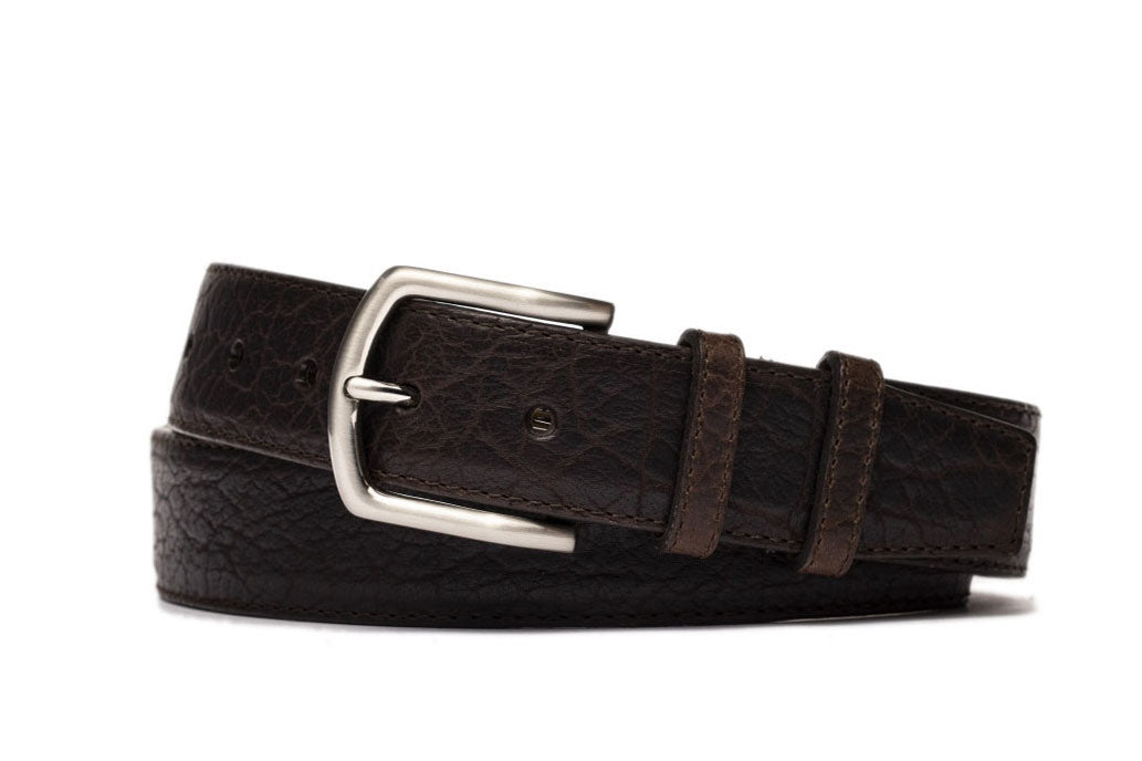 Tucson American Bison Belt with Nickel Buckle